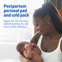 Medline Perineal Cold Packs for Postpartum Care, Absorbent Pad is 4.5" x 14.25" Perfect for your After Delivery Postpartum Essentials Kit - Each