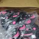 MammyGol Adjustable Inline Skates for Girls Kids Boys Youth with Light up Wheels, Rose Red Beginner Blades Roller Skates for Boys Size 1 2 3 4 Ages 4-12