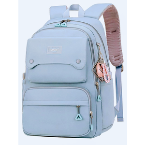 JiaYou Teen Girls Casual Backpack High Middle School Daypack Women Daily Travel Laptop Bag (1# Blue, 26 Liters)