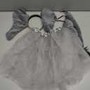 Haysandy Kids Elephant Tutu Skirt Accessories Elephant Headband Ears Nose Tail Bow Tie and Tutu Skirt for Carnival Cosplay