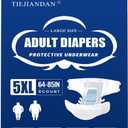 Bariatric Adult Diapers 5XL Women&Men of Deodorization,Medical Waist 64-85IN 8 PCS/Box,Absorb Effectively Disposable Underwear with Tabs,Fixed Firmly Incontinence Underwear Advanced Technology DU001