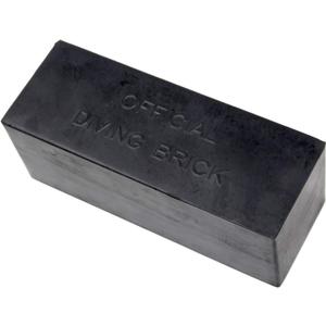 Kemp USA 10 lb Rubber Diving Brick Durable Rectangular Water Weight for Lifeguard Training and Rescue Practice Pool Strength Exercise Equipment 10 x 4 x 4 Inch Non Slip Grip Design