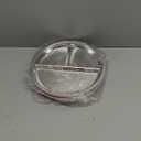 Bakpoco Stainless Steel Baby Plate with Suction, 9 Divided Toddler Plates with Removable Silicone Sleeves for Kids, Non-Toxic Non-Slip Unbreakable Dishwasher Safe Dinnerware Set of 2, Pink & Lilac