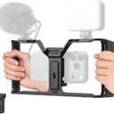 SmallRig IG-02 Wireless Control Universal Phone Cage for Short Video Starters, Dual Handgrip Smartphone Video Rig with Cold Shoe Mount, for iPhone 17 16 & Android, for Creators Vlogging-5356