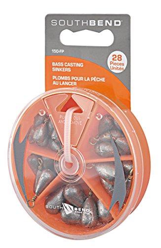 SouthBend Bass Casting Sinker Assortment (Silver/Assorted)