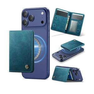 Defencase for Magsafe Wallet Magnetic Card Holder RFID Blocking, PU Leather Minimalist Phone Wallet for MagSafe Phones and Cases for iPhone 17/16/ 15/14/ 13/12/ Pro/Max/Plus/Air, Retro Green