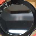 Paelluxe Paella Pan Enamelled, No-Rust Steel Skillet for Propane & Gas Burners Easy-to-Clean Pan for Indoor & Outdoor Cooking Cacerola Paellera Sarten 17 Inch, for 10 Servings