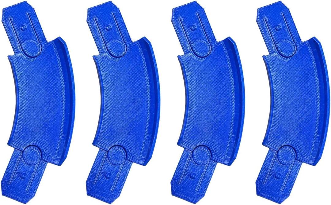 K TOMOTO 45 Degree Curved Track Pieces Compatible with Hot Wheels, Banked Turn Racetrack Connector, 4 Packs