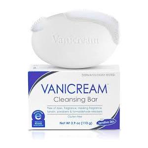 Vanicream Cleansing Bar | Fragrance, Gluten and Sulfate Free | For Sensitive Skin | Gently Cleanses and Moisturizes | 3.9 Ounce | Pack of 12