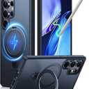 TORRAS Upgraded Magnetic & Stand for Samsung Galaxy S25 Ultra Case, [Fit for Magsafe] [12FT MilGrade Drop Protection] Shockproof Translucent Slim for Samsung Galaxy S25 Ultra Case, Black