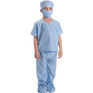 Dress Up America Doctor Scrubs For Kids - Doctor And Nurse Costume For Children (Large, Blue)