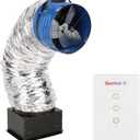 Quietcool QC CL-2250 RF Classic Advanced Whole House Fan with Wireless Control - Up to 2465 CFM - Two Speed - Covers up to 1,233 SQFT Removable Grille