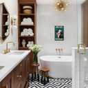 Vintage Bathroom Signs Decor Are You Pooping Bathroom Pictures Wall Decor Cat Metal Wall Art (12L" x 8W")