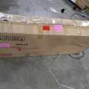 48 inches Electric Fireplace Inserts, Recessed and Wall Mounted Fireplace Heater, Linear Fireplace w/Thermostat, Remote & Touch Screen, Multicolor Flame, Timer, Log & Crystal, 750W/1500W (Black)