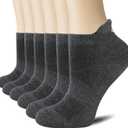 CS CELERSPORT 6 Pairs Ankle Athletic Running Socks Low Cut Sports Tab Socks for Men and Women (Small)