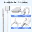 Basesailor USB C to Magnetic 3 Charger Cable 10FT/3M,140W Type C Mag Safe 3 Charging Cord for MacBook Air (13" 15" 2026,2025,2024,2023,2022),Pro (16" 14" M5,M4,M3,M2 Pro/Max 2023,M1 Pro/Max 2021)