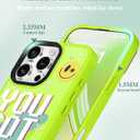 4 x GVIEWIN Magnetic for iPhone 16 Pro Max Case Compatible with Magsafe, [Screen & Camera Lens Protector] Fashion Pattern Translucent Shockproof Phone Cover for 16 Pro Max 6.9" (You Got This/Green)