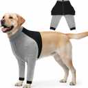 Dog Recovery Suit for Front Legs, Soft Adjustable Surgery Sleeve for Dogs, Leg & Elbow Protector to Stop Licking, Breathable Pet Wound Care Shirt, Comfortable E-Collar Cone Alternative (Large)