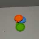 3 Pack Pet Food Can Covers Universal Can Lids Safe/Silicone Dog&Cat Food Can Lid Covers (green+blue+orange)