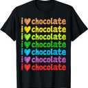 I Love Chocolate T-Shirt Black XS