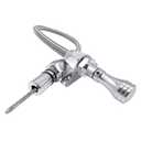 TH350/TH400 Dipstick Turbo 350/400 Firewall Mounted Flex Transmission Oil Dipstick Compatible with GM/Chevy (Silver)