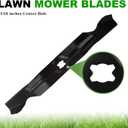 Aeagle High Lift Blade 33 inch Deck for MTD Cub Cadet Troy Bilt Walk Behind 742-04154 942-04154A 742-04154A 942-04154 CC760 CC760ES CC800 TBWC33XP 12A-764M799 2 Pack