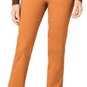 Amazon Essentials Women's High-Rise Slim-Fit Full-Length Straight-Leg Khaki Pant, Size 8, Caramel