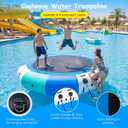 COOLWAVE Water Trampoline for Lake, Floating Trampoline for Lake Pool Ocean with Pump (8FT Blue)