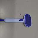 aumuca Skin Friendly Self-Cleaning Slicker Brush for Dogs & Cats, Gentle Pet Grooming Tool for Shedding & Deshedding, Efficient Hair Remover for Long & Short Haired Pets