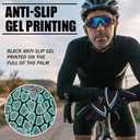 WESTWOOD FOX Full Finger Cycling Gloves, Padded, Anti-Slip Touchscreen, Shock Absorbing Mountain Bike Gloves for Road Bicycle, MTB, Road Racing, Biking and Sports Gloves for Men Women (Small, BLUE)