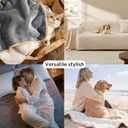 Bedsure Waterproof Blanket for Bed - Sherpa Fleece Waterproof Dog Blankets for Large Dogs, Pet Blankets for Bed/Couch, Soft Plush Reversible Furniture Protector, Twin Size, 80"x60", Grey