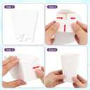 cyxevous 24Pcs Paper Boxes Purple Pink Crack Pattern Movie Hunters Birthday Decorations Snack Trays Boxes for Movie Hunters Party Decorations