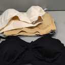 GXXGE 4Pack Nursing Bra for Breastfeeding Maternity Bras Push Up Silk Seamless Pregnancy Bralette Underwear Black Beige Grey Pink XX-Large