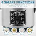 AROMA Digital Rice Cooker, 4-Cup (Uncooked) / 8-Cup (Cooked), Steamer, Grain Cooker, Multicooker, 2 Qt, Stainless Steel Exterior, ARC-914SBD