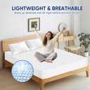 WESLEEPER Mattress Protector Waterproof Mattress Protector Mattress Bed Cover Super Soft Breathable Machine Washable Cover for Home, Bedroom, Hotel (Blue, Full)