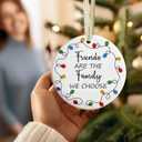 Friendship Ornaments - Christmas Ornaments for Best Friends - Bestie Gifts, Presents for Christmas - Friends are The Family