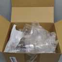 Baderke 24 Set Christmas Plastic Coquito Bottles 16 oz Christmas Wine Bottles with Caps and Tags Xmas Homemade Coquito for Home Brewing Xmas Party Favors (Red)