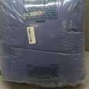 Exclusivo Mezcla Lightweight Reversible Full Size Comforter Set, Down Alternative Comforter with 2 Pillow Sham, Full Size Bedding Set for All Seasons, Bluish Grey