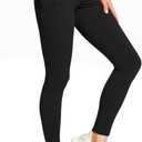 Rrosseyz Womens High Waisted Lounge Athletic Legging Pants (Black, M)