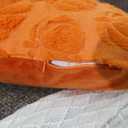 Fall Halloween Throw Pillow Covers 18x18 inch Set of 2 Pumpkin Decorative Pillow Cases Plush Faux Fur Wool Couch Cushion Case for Chair Sofa Bedroom Living Room Home Decor (Orange Pumpkin)