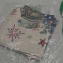 AVOIN colorlife Let Freedom Free Eucalyptus Stars Fireworks Car Throw Pillow Covers, 20 x 20 Inch 4th of July Patriotic Independence Memorial Day USA Flag Cushion Case Decorations Set of 4