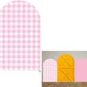Arch Backdrop Chiara Arch Stand Covers Stretchy Spandex Fabric Plaid Background for Birthday Baby Shower Party Decoration, Size: Width=2.5ft, Height=6ft