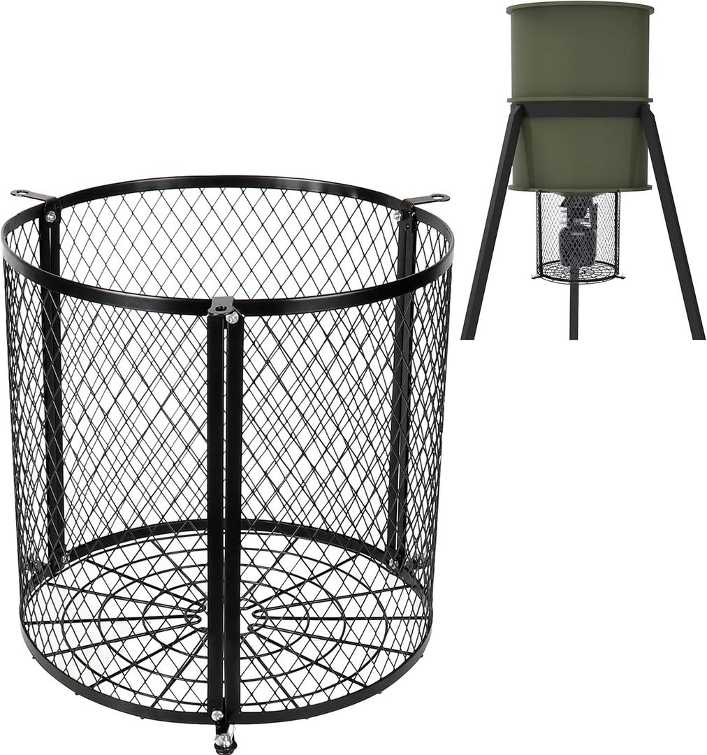 moonoom Deer Feeder Varmint Guard, 12.3 x 11.8Varmint Cage for Feeders, Deer Feeder Cage for Hunting Keeping Wildlife Away from