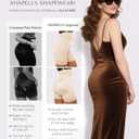 SHAPELLX Fajas Colombianas Shapewear for Women Tummy Control Plus Size Postpartum Body Shaper Butt Lifting Bodysuit (Beige, S)