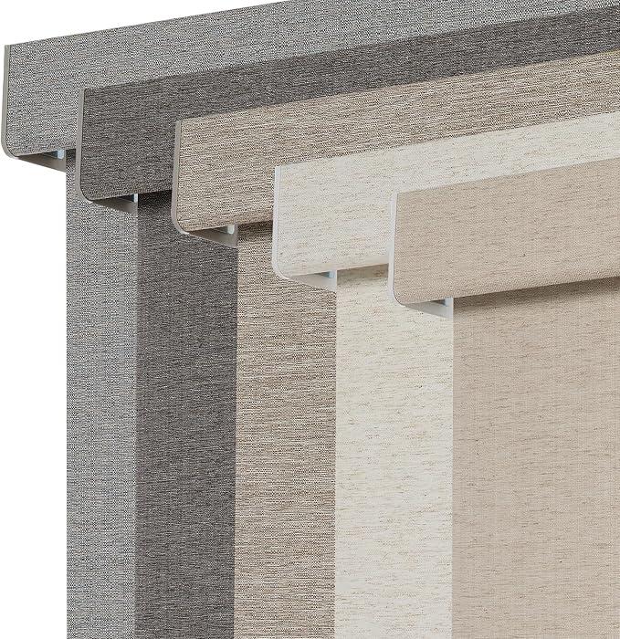 Persilux Blackout Roller Shades for Window Blinds,Cordless,Linen Fabric,Thermal Insulated Fabric UV Protection Shades for Home,Office,Bedroom,Door,Blackout-Beige,28" W X 72" H