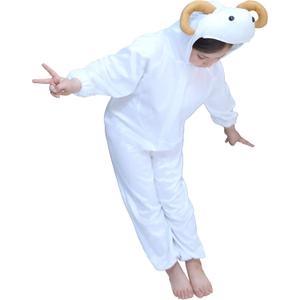 Matissa Kids Animal Costume for Boys Girls Unisex Fancy Dress Party Outfit Cosplay (M (For kids 35.5" - 41.5" tall), Goat)