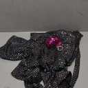 Nawgut Disco Outfit 70s 80s Prom Sparkle Flare Jumpsuit Party Costume Halloween Cosplay For Adult Women (Medium, Black)