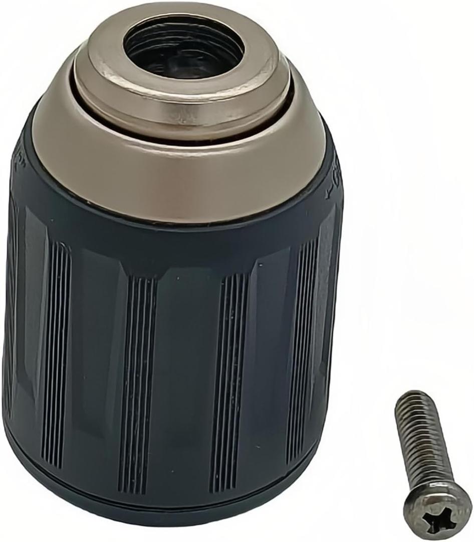 766008-1 766027-7 763241-6 Drill Chuck Keyless Replace for Makita 1/2" DHP484 DDF484 DDF482 BHP452 BDF453 BDF452 LXFD01 LXPH05Z XFD01RW DHP485 DDF446 XPH10 with Left Hand Chuck Screw 763193-1 763256-3