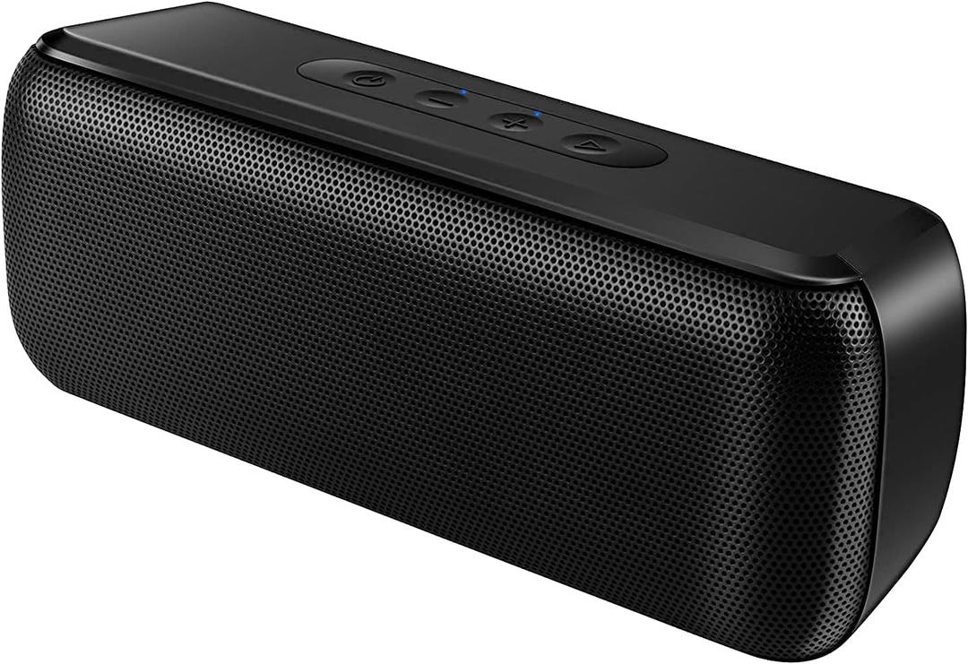 LENRUE Bluetooth Speaker,Wireless Portable Speakers with TWS, 12H Playtime, Clear Sound for Home,Travel and Outdoor,Handfree Calls Compatible with for iPhone, Samsung Android and More (Matte Black)