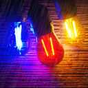 25 Pack S14 Colored LED Light Bulb 2 Watt Multi-Color String Light Bulbs Plastic Shatterproof E26 Base LED Filament Outdoor Replacement Christmas Light Bulbs(Red Green Blue Pink Yellow)